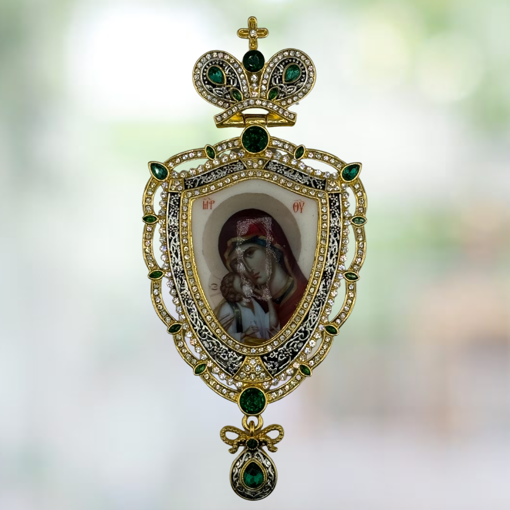 Orthodox Pectoral Cross with Panagia for Bishop Orthodox Pectoral Cross with Panagia for Bishop